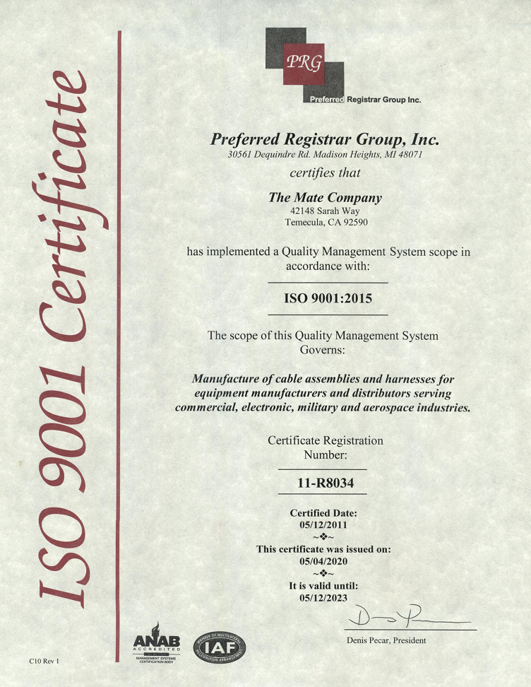 TMC Iso Certificate